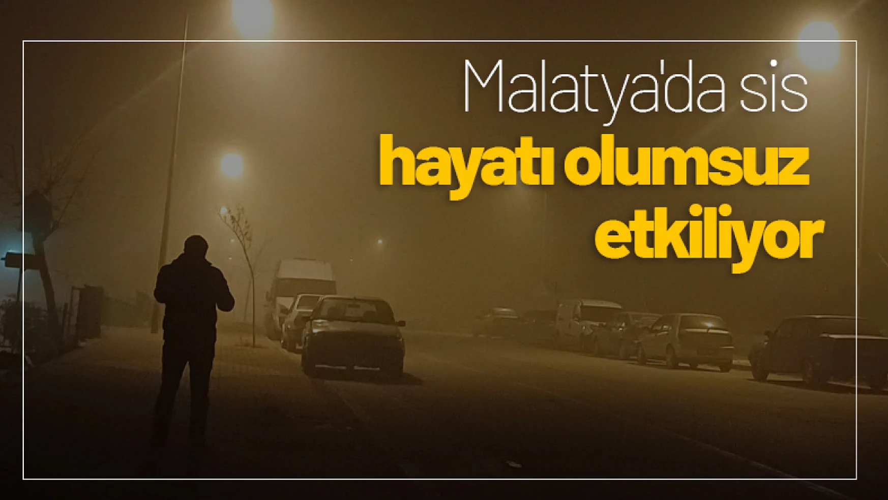 Malatya'da sis hayatı olumsuz etkiliyor