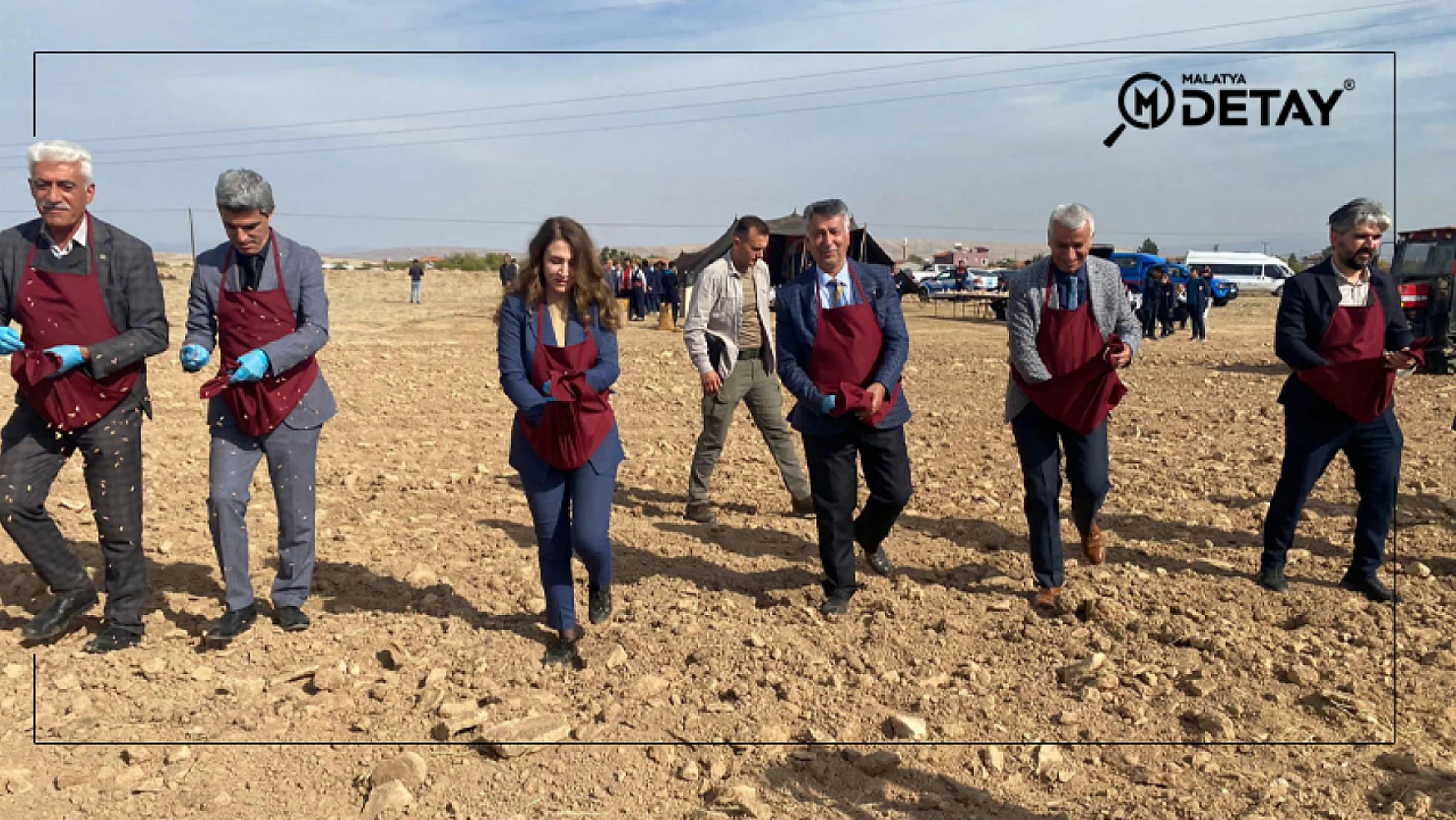 Yazıhan'da 100 Dönümlük Alana Buğday Ekildi