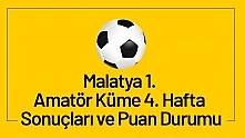 Malatya 1. Amatör Küme 4. Hafta Sonuçları ve Puan Durumu