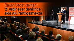 Bakan Vedat Işıkhan: '21 yıldır eser denilince akla AK Parti gelmekte'