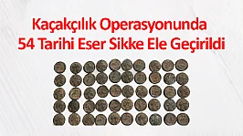 Kaçakçılık Operasyonunda 54 Tarihi Eser Sikke Ele Geçirildi