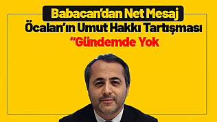 Babacan'dan Net Mesaj: 'Öcalan'ın Umut Hakkı Tartışması: 'Gündemde Yok''
