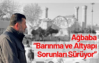 Ağbaba: 'Barınma ve Altyapı Sorunları Sürüyor'