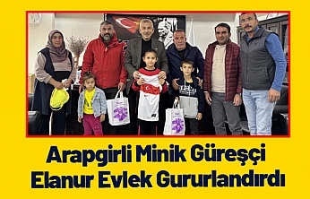 Arapgirli Minik Güreşçi Elanur Evlek Gururlandırdı