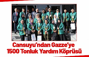 Cansuyu'ndan Gazze'ye 1500 Tonluk Yardım Köprüsü