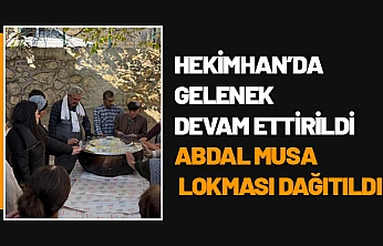 Hekimhan'da Gelenek Devam Ettirildi: Abdal Musa Lokması Dağıtıldı
