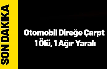 Malatya'da Direğe Çarpan Otomobilde 1 Ölü, 1 Ağır Yaralı