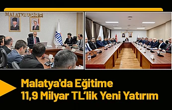 Malatya'da Eğitime 11,9 Milyar TL'lik Yeni Yatırım