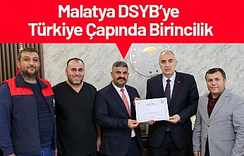 Malatya DSYB'ye Türkiye Çapında Birincilik
