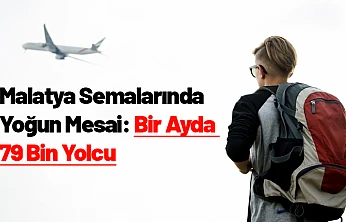 Malatya Semalarında Yoğun Mesai: Bir Ayda 79 Bin Yolcu