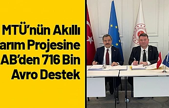 MTÜ'nün Akıllı Tarım Projesine AB'den 716 Bin Avro Destek