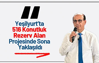 Yeşilyurt'ta 516 Konutluk Rezerv Alan Projesinde Sona Yaklaşıldı