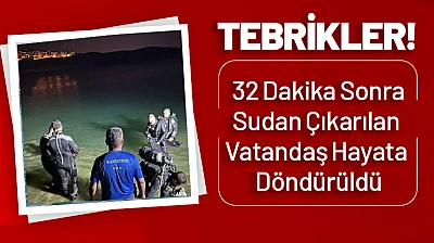 Malatya'da 32 Dakika Sonra Sudan Çıkarılan Vatandaş Hayata Döndürüldü