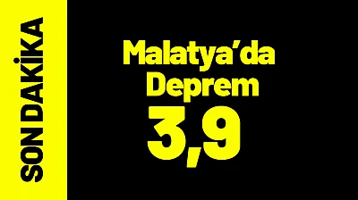 Malatya'da Deprem 3,9