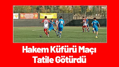 Malatya U14'te Skandallı Hafta: Hakem Küfürü Maçı Tatile Götürdü