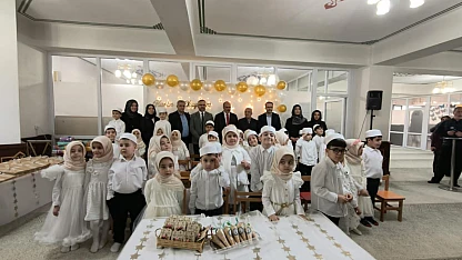 Malatya'da 4-6 Yaş Kur'an Kursu Öğrencilerine Anlamlı Tören