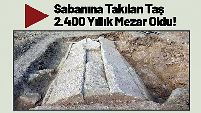 Sabanına Takılan Taş 2.400 Yıllık Mezar Oldu!