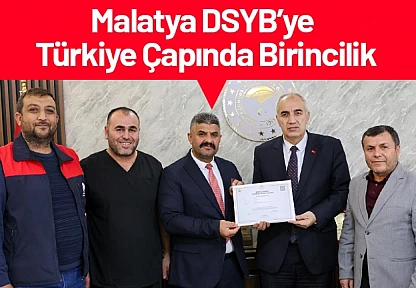 Malatya DSYB'ye Türkiye Çapında Birincilik