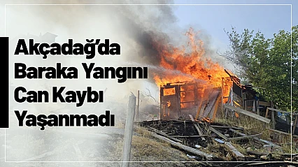 Akçadağ'da Baraka Yangını: Can Kaybı Yaşanmadı