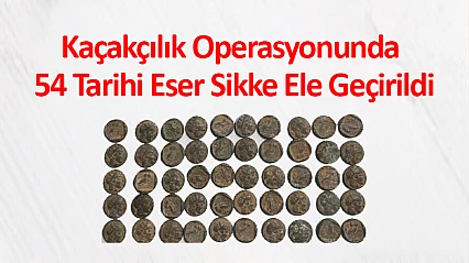 Kaçakçılık Operasyonunda 54 Tarihi Eser Sikke Ele Geçirildi