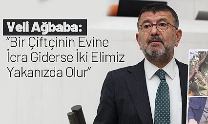 Ağbaba: 'Bir Çiftçinin Evine İcra Giderse İki Elimiz Yakanızda Olur'