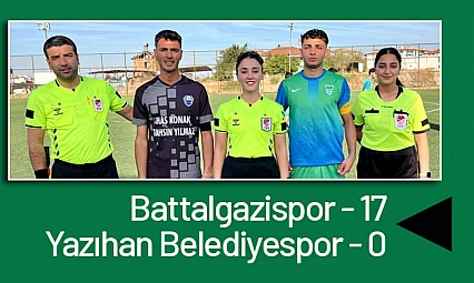 Battalgazispor 17 – 0 Yazıhan Belediyespor