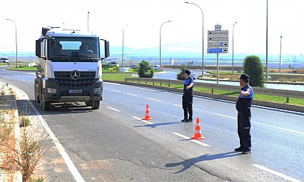 Büyükşehir'den Ağır Tonajlı Araçlara Sıkı Denetim