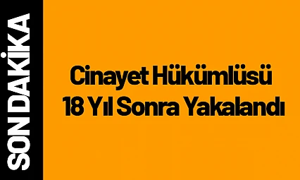 Cinayet Hükümlüsü 18 Yıl Sonra Yakalandı