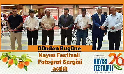 Dünden Bugüne Kayısı Festivali' Fotoğraf Sergisi açıldı...