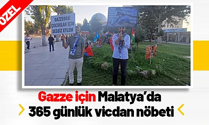 Gazze İçin Malatya'da 365 Günlük Vicdan Nöbeti
