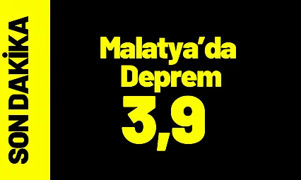 Malatya'da Deprem 3,9