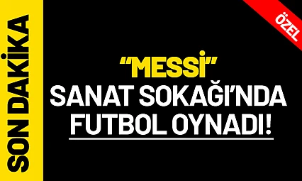 Messi Sanat Sokağı'nda Futbol Oynadı!