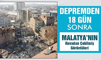 Depremin Açtığı Yıkım Havadan Görüntülendi