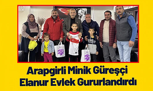 Arapgirli Minik Güreşçi Elanur Evlek Gururlandırdı