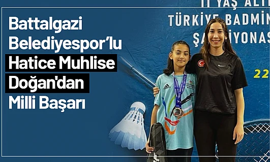 Battalgazi Belediyespor'lu Hatice Muhlise Doğan'dan Milli Başarı