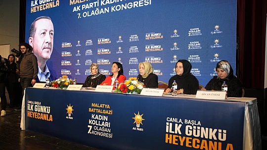 Battalgazi Kadın kolları başkanı Ebru İnanç güven tazeledi..