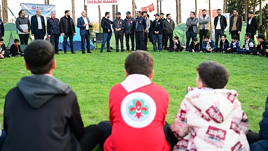 Başkan Güder İzci Kampında...