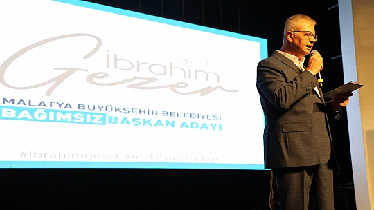 Ve Prof. Dr. İbrahim Gezer Adaylığını Açıkladı…