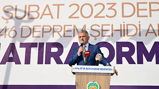 Deprem Şehitleri İçin 1246 Fidan Dikildi...