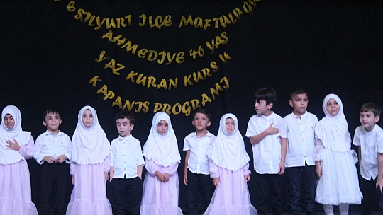 Kur'an Kursu Kapanış Programında Gazze'ye Selam