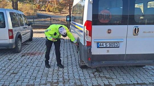 Kışa Hazırlık: Pütürge'de Trafik Güvenliği Denetimi