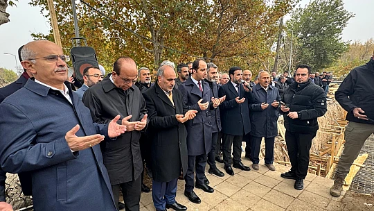 Dilek Merkez Camii'nin Temeli Dualarla Atıldı
