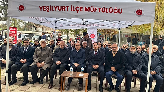 Dilek Merkez Camii'nin Temeli Dualarla Atıldı
