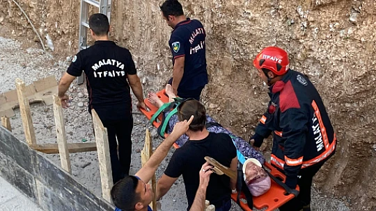 Malatya'da İnşaatta Korkutan Kaza: Bir Kişi Temele Düştü