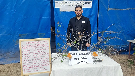 Kayısı İçin Taziye Çadırı: 'Malatya'mızın Başı Sağ Olsun'