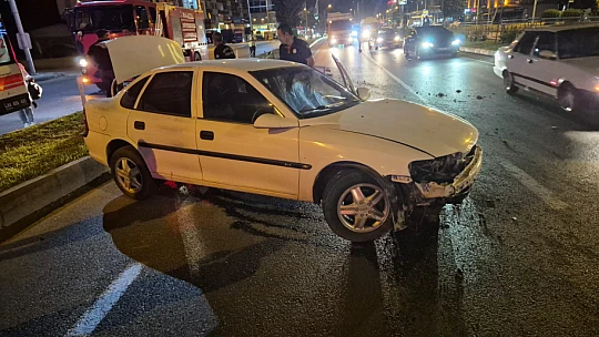 Malatya'da Trafik Kazası: Araç Direkleri Devirdi, 1 Kişi Yaralandı