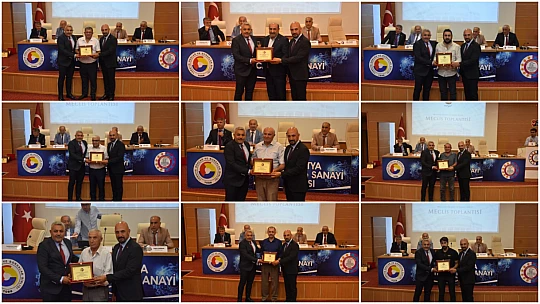 MTSO'da 25 Yılı Aşan Emeklere Teşekkür Plaketi