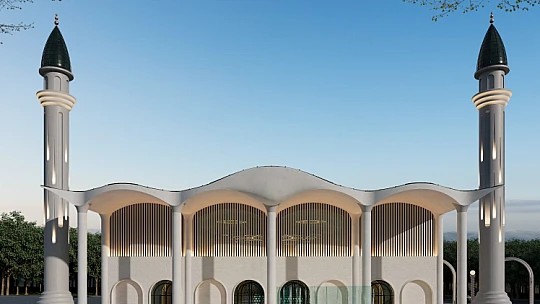 Şire Pazarı'na Modern Cami! Malatya'nın Yeni İbadethanesi Hızla Yükseliyor
