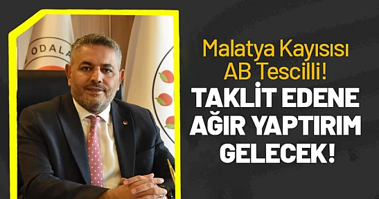 Malatya Kayısısı AB Tescilli! Taklit Edene Ağır Yaptırım Gelecek