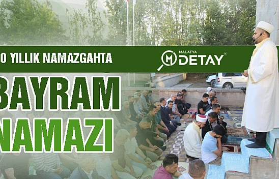 800 yıllık Namazgah'ta bayram namazı
